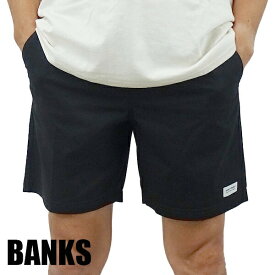 BANKS/バンクス PRIMARY ELASTIC BOARDSHORTS BLACK 男性用 サーフパンツ ボードショーツ サーフトランクス 海パン 水着 メンズ BSE0297 BLK 2208 クリックポスト対応[返品、キャンセル不可] 2022