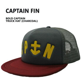 CAPTAINFIN/キャプテンフィンBOLDCAPTAINTRUCKERCHARCOALCAP/キャップHAT/ハット帽子日よけ