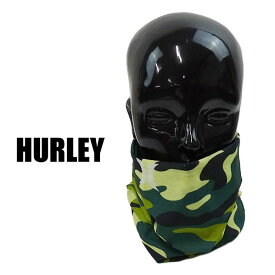 値下げしました！HURLEY/ハーレー MULTI-FUNCTIONAL GAITER BOXED PRINT GAITER CAMO フェイスガード ネックゲイター フェイスマスク 伸縮性_軽量_薄手[返品、交換及びキャンセル不可]