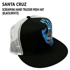 期間限定セール！SANTACRUZ/サンタクルズ SCREAMING HAND TRUCKER HAT BLACK/WHITE CAP/キャップ HAT/ハット 帽子_02P01Oct16