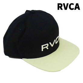 RVCA/ルカ RVCA TWILL SNAPBACK II BLACK/WHITE CAP/キャップ HAT/ハット 帽子 日よけ 0457[返品、交換及びキャンセル不可]