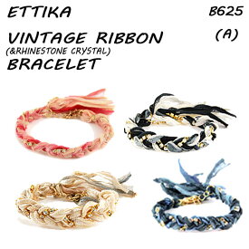 Ettika/エティカ【VintageRibbon&RhinstoneCrystalBracelet】【a】B625ヴィンテージリボンブレスレット