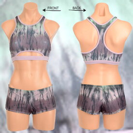 HURLEY/ハーレー新作レディースBIKINITODYEFORLINEDCROPTOP/BOYSHORTPUR女性用水着ビキニ