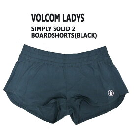 VOLCOM/ボルコム新作レディースBOARDSHORT/ボードショーツ【SIMPLYSOLID2】BLK女性用水着