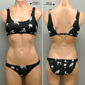VOLCOM/ボルコム新作レディースBIKINIZFORZEBRASCPNECK/HIPSTERBLACK女性用水着ビキニ