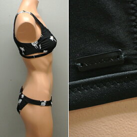 VOLCOM/ボルコム新作レディースBIKINIZFORZEBRASCPNECK/HIPSTERBLACK女性用水着ビキニ