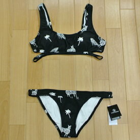 VOLCOM/ボルコム新作レディースBIKINIZFORZEBRASCPNECK/HIPSTERBLACK女性用水着ビキニ