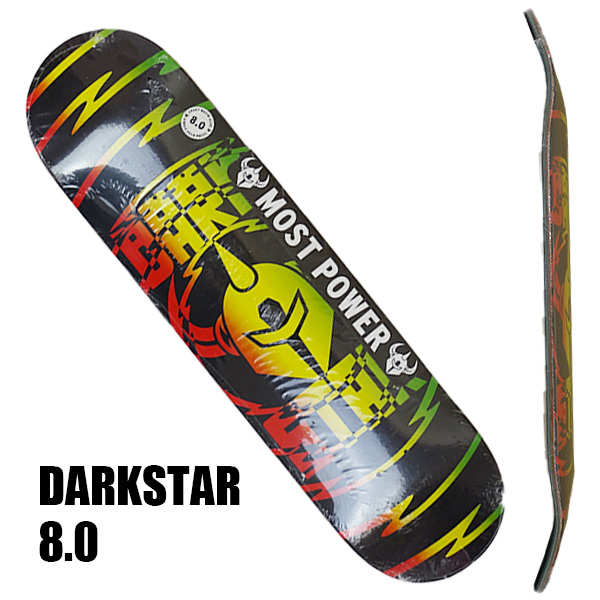 DARK STAR SHOCK V2 8.0 RASTA スケートボード ダークスター DECK 早割クーポン！ 返品 交換及びキャンセル不可 スケボーデッキ 流行のアイテム