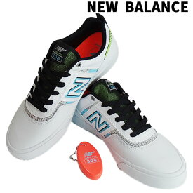 在庫処分セール！NEW BALANCE/ニューバランス NM306WAV WHITE/BABY BLUE LEATHER/MESH NUMERIC JAMIE FOY SIGNATURE MODELスケシュ/スケートボードシューズ 靴 スニーカー [サイズのある場合のみ交換可能 返品キャンセル一切不可]