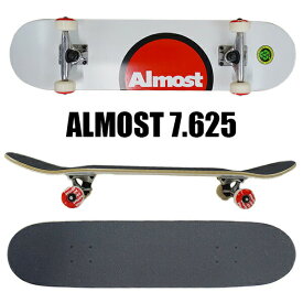 在庫処分セール！ALMOST/オルモスト コンプリートスケートボード/スケボー OFF SIDE FP COMPLETE 7.625 WHITE COMPLETE SK8 [返品、交換及びキャンセル不可]