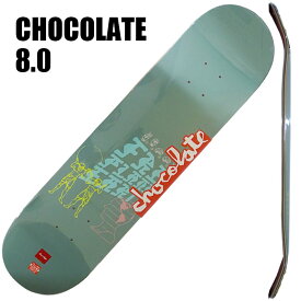 在庫処分セール！チョコレート スケートボード デッキ CHOCOLATE ANDERSON FREE PLANET EARTH 8.0 DECK スケボーSK8 CB4449[返品、交換及びキャンセル不可]