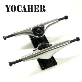 YOCAHER 6.0 POLISHED SILVER/BLACK TRUCK/トラック スケボーSK8 SKATEBOARD スケートボードトラック [返品、交換及びキャンセル不可]