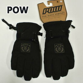 値下げしました！POW/パウ XG GLOVE BLACK 男性用 HIPOLA防水 メンズ スノーボードグローブ ミトン SNOW BOARD スノボ [返品、交換及びキャンセル不可]