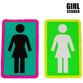 ガール ステッカー シール GIRL OG LOGO NEONS STICKER 【K】 STICKER/ステッカー 2COLOR 大きめ[返品、交換及びキャンセル不可]