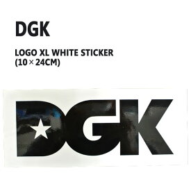 DGK/ディージーケイ STICKER/ステッカー LOGO XL WHITE_02P01Oct16