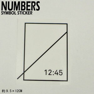NUMBERS EDITION/io[YGfBV SYMBOL STICKER BLACK XebJ[ V[ XP{[ 05
