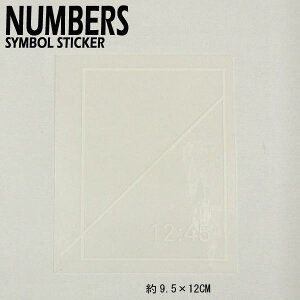 NUMBERS EDITION/io[YGfBV SYMBOL STICKER WHITE XebJ[ V[ XP{[ 06