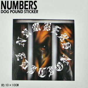NUMBERS EDITION/io[YGfBV DOG POUND STICKER XebJ[ V[ XP{[ 07