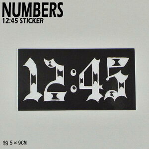 NUMBERS EDITION/io[YGfBV 12:45 STICKER XebJ[ V[ XP{[ 09