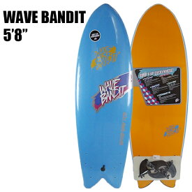 値下げしました！WAVE BANDIT/ウェイブバンディット RETRO FISH 5.8 QUAD BLUE 2022 レトロフィッシュクワッドフィンサーフボード/SOFT BOARDS/ソフトボード/スポンジボード[返品、交換及びキャンセル不可]