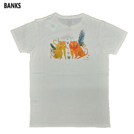 在庫処分セール！BANKS/バンクス MIA TANINAKA CHAKRA S/S TEE OFF WHITE MENS 19 メンズ 男性用 半袖Tシャツ 丸首　クリックポスト対応