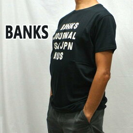 在庫処分セール！BANKS/バンクス HEMISPHERE DIRTY BLACK メンズ S/S TEE 半袖 プリント Tシャツ [返品、交換及びキャンセル不可] WTS0407　クリックポスト対応