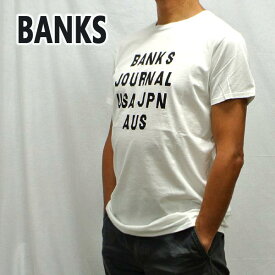 在庫処分セール！BANKS/バンクス HEMISPHERE OFF WHITE メンズ S/S TEE 半袖 プリント Tシャツ [返品、交換及びキャンセル不可] WTS0407　クリックポスト対応