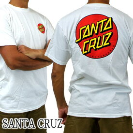 値下げしました！SANTA CRUZ/サンタクルズ CLASSIC DOT CHEST S/S REGULAR TEE WHITE Tシャツ T-shirts 半袖 丸首 [返品、交換及びキャンセル不可]　クリックポスト対応