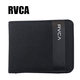 RVCA/ルカ/ルーカ LEEWARD BIFOLD WALLET BLACK 2つ折り財布 [返品、交換及びキャンセル不可]