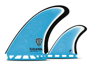t[`[tB T[tB tB FUTURE FINS FIBER GLASS MARK RICHARDS TWIN+1 BLUE/WHITE/BLACK