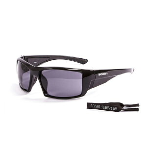 OCEAN ARUBA SHINY BLACK/SMOKE LENS �A���o �T���O���X �Ό������Y 100%UV�J�b�g�����Y