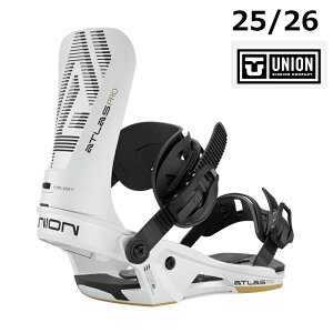 25-26 UNION BINDING jI oCfBO ATLAS PRO METALLIC WHITE Unisex Snowboard Binding