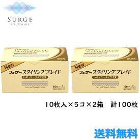10個セット フェザー スタイリングブレイド レギュラータイプEX 10枚入 CGEX-10 へアカット用 剃刀 カミソリ 刃 安全 替刃
