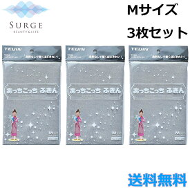 あっちこっちふきん Mサイズ グレー テイジン 3枚セット 掃除 洗剤いらず 洗剤なし 吸水力 速乾力 吹きムラ 吹きスジ 吹きあと 家電 家具 磨く 雑巾 TEIJIN
