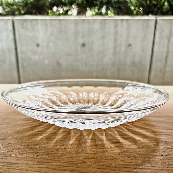 楽天市場】河上智美吹き硝子の器サマープレートクリア : surou web shop