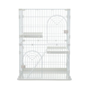 おしゃれ 猫 ケージ キャットケージ 2段 猫ゲージ おしゃれ キャットハウス ネコ ハウス 多段 留守番 保護 脱走防止 多頭飼いペットケージ【グリーン】【M】