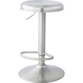 東谷カウンタースツール (シルバー) (W39×D39×H60-82)【送料無料（北海道・沖縄送料別）】