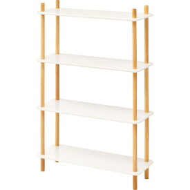 東谷ラック4段 (ホワイト) (W80×D30×H120)【送料無料（北海道・沖縄送料別）】