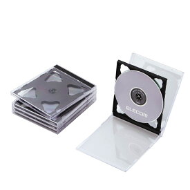 CD/DVDプラケース/2枚収納/5パック/ブラックエレコム株式会社