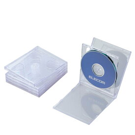 CD/DVDプラケース/2枚収納/5パック/クリアエレコム株式会社