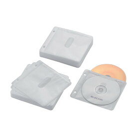 不織布ケース/Blu-ray対応/両面収納2穴付/60枚入/120枚収納/ホワイトエレコム株式会社