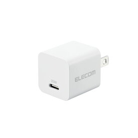 AC充電器/USB充電器/USB Power Delivery準拠/20W/USB-C1ポート/固定プラグ/ホワイトエレコム株式会社