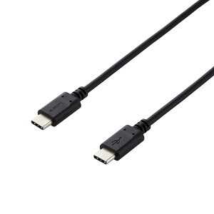 �X�}�z�E�^�u���b�g�pUSB�P�[�u��/USB(C-C)/�X�^���_�[�h/USB Power Delivery�Ή�/�F�ؕi/1.0m/�u���b�N�G���R���������