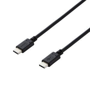 �X�}�z�E�^�u���b�g�pUSB�P�[�u��/USB(C-C)/�X�^���_�[�h/USB Power Delivery�Ή�/�F�ؕi/2.0m/�u���b�N�G���R���������
