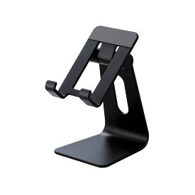 スマートフォン用スタンド/アルミスタンド/ケーブル差込可能/4.6〜6.9インチ対応/ブラックエレコム株式会社