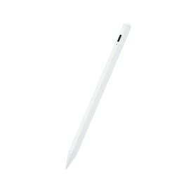 タッチペン/スタイラス/充電式/iPad専用/パームリジェクション対応/磁気吸着/USB-C充電/ペン先交換可能/ホワイトエレコム株式会社