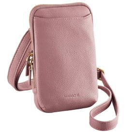 スマートフォン用ショルダーポーチ/MAPOCHE/お財布一体型タイプ/ダスティピンクエレコム株式会社