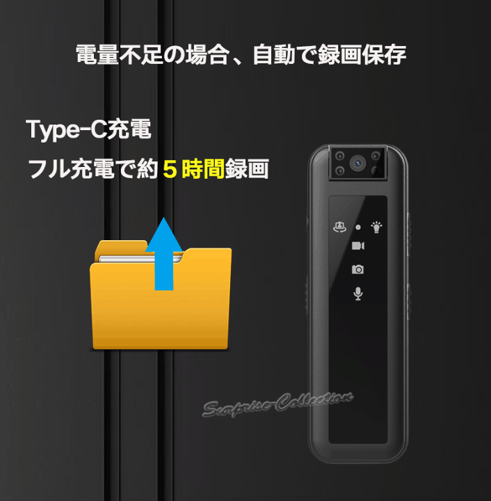 楽天市場】防犯カメラ 小型 ワンタッチ録画 180°回転 ビデオカメラ