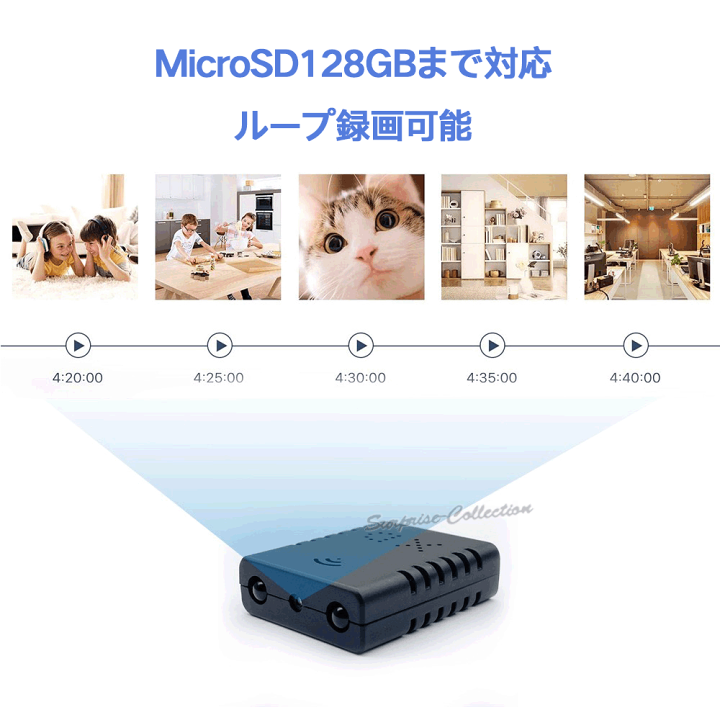 楽天市場】小型防犯カメラ ワイヤレス 監視カメラ wifi 動体検知