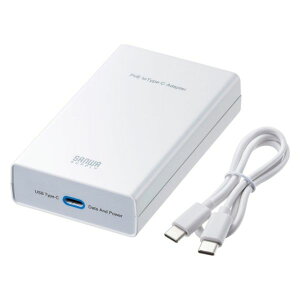 LAN-ADPOEC TTvC SANWA SUPPLY PoE-USB Type-CϊA_v^ PD60Wd lbg[NʐMΉ